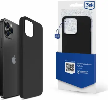 Mbështjellës silikoni 3mk për iPhone 12 Pro Max, i zi