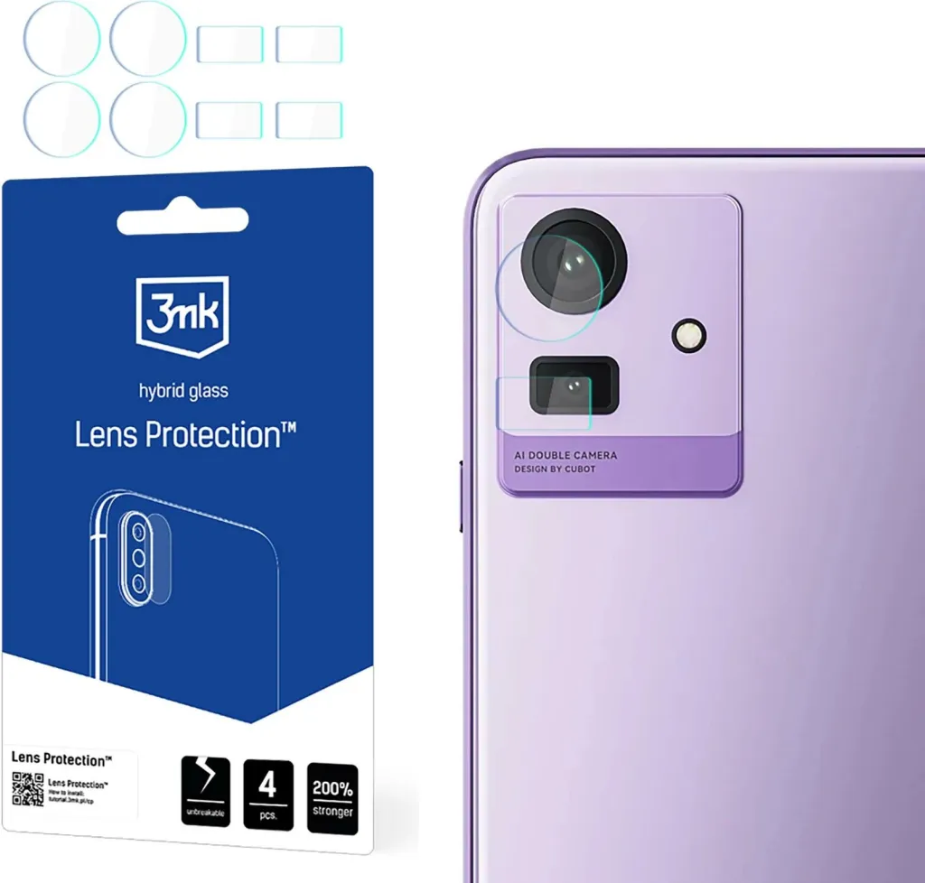 Mbrojtës kamere 3mk Protection për Cubot Note 50, xham hibrid - 1