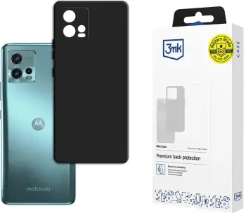 Mbështjellës 3mk Matt Case për Motorola Moto G72, i zi