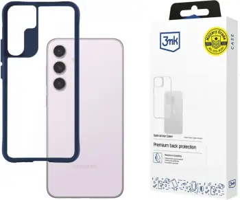 Mbështjellës 3mk Protection Satin Armor Case+ për Samsung Galaxy S24, Transparent me kornizë të gjelbër