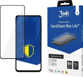 Xham mbrojtës 3MK HardGlass Max Lite për Motorola Moto G82 5G, fullscreen, 0.3mm, i zi
