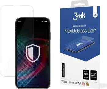 Xham i temperuar hibrid për ekran, 3mk FlexibleGlass Lite, për iPhone 14 Pro Max / 14 Plus, Transparent