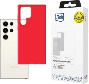 Mbështjellës 3mk Matt Case për Samsung Galaxy S23 Ultra, TPU, i kuq mat (strawberry)