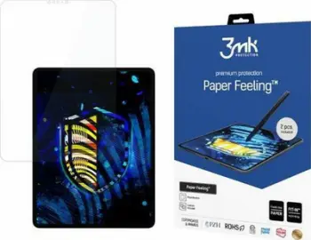 Folie mbrojtëse 3MK PaperFeeling, për iPad Pro 12.9" gjenerata e 5, 2 copë, transparente