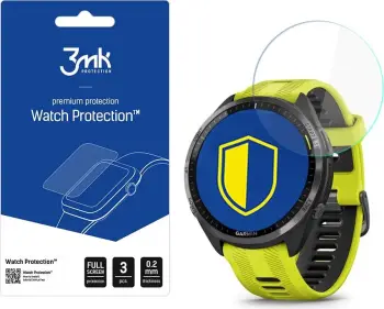 Folie mbrojtëse 3MK ARC për Garmin Forerunner 965, fullscreen, transparente