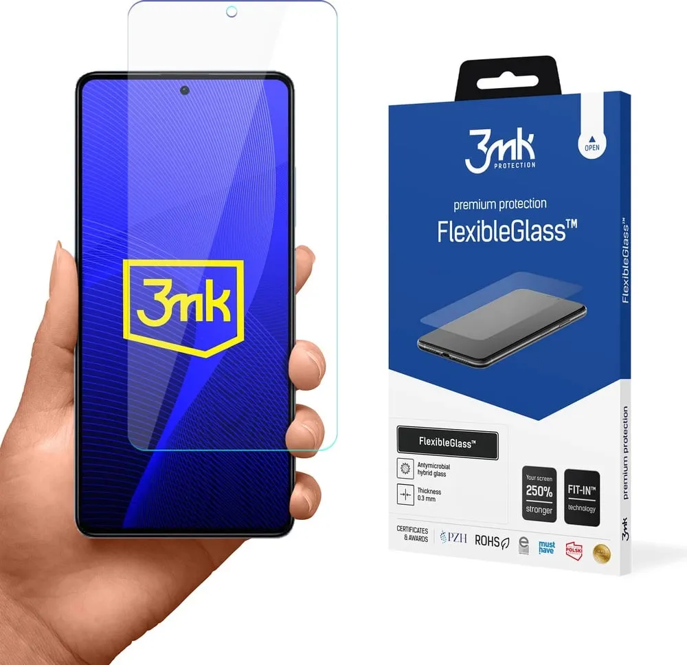 Mbrojtës ekrani 3MK FlexibleGlass për Xiaomi Redmi Note 12 4G, hibrid, transparent - 1