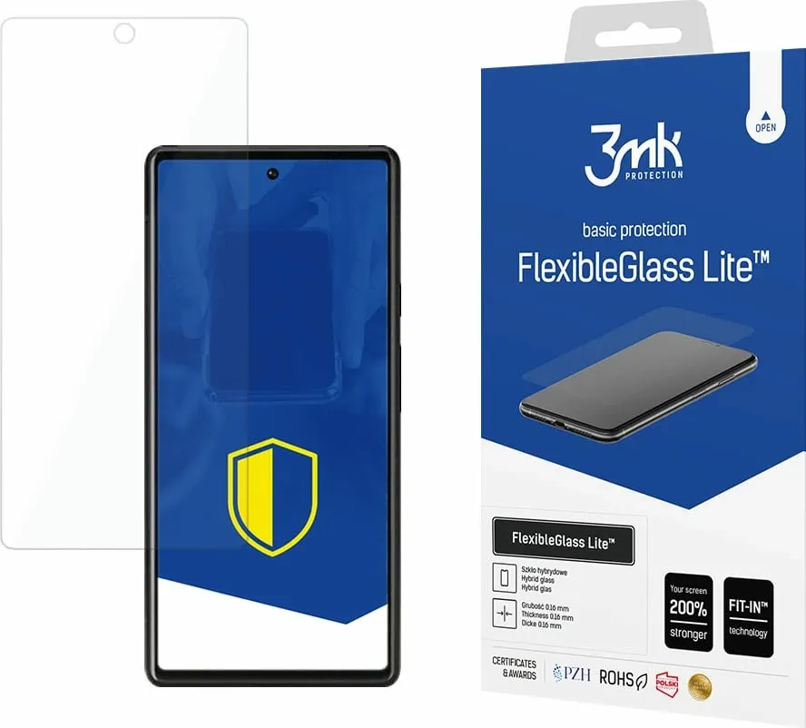 Mbrojtës ekrani hibrid 3mk Protection FlexibleGlass Lite për Google Pixel 6, Transparent - 1