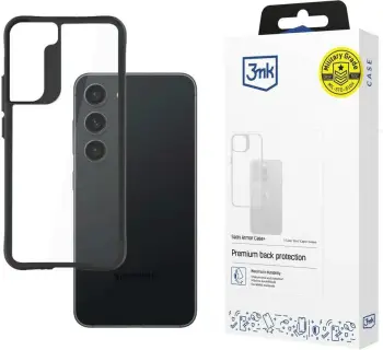 Mbulesë telefoni 3MK SatinArmor Plus, për Samsung Galaxy S23, e zezë