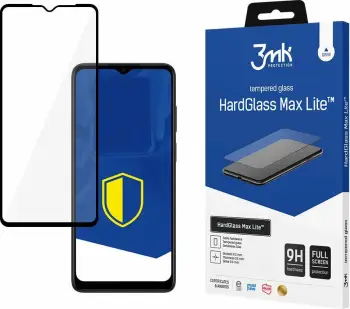 Xham mbrojtës 3MK HardGlass Max Lite për Motorola Moto E22, 0.3mm, Fullscreen, i zi