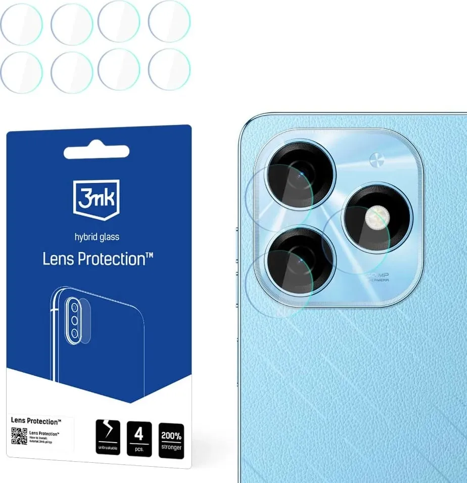 Mbështjellës kamerë 3mk Protection për Tecno Spark 20, xham hibrid - 1