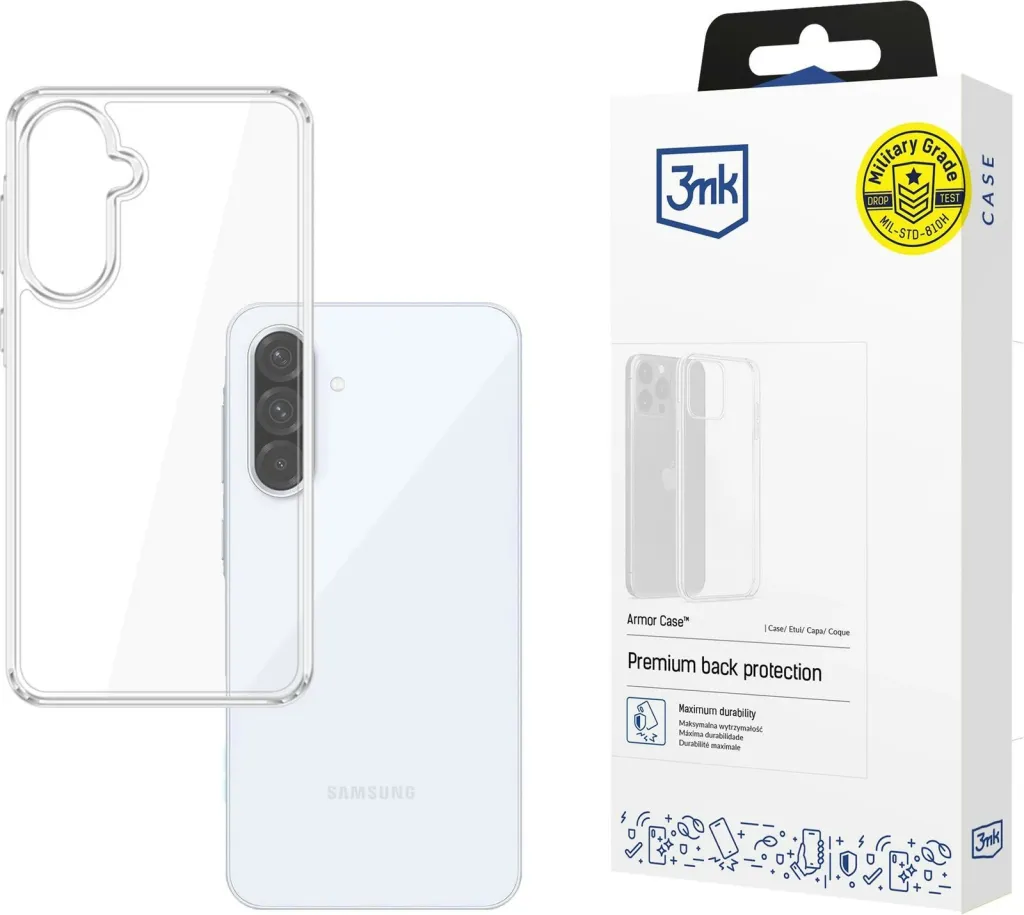 Mbështjellës 3mk Armor Case për Samsung Galaxy A36 5G, Transparent - 1