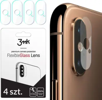 Xham mbrojtës për kamerë 3MK për Iphone X/Xs, 4 copë
