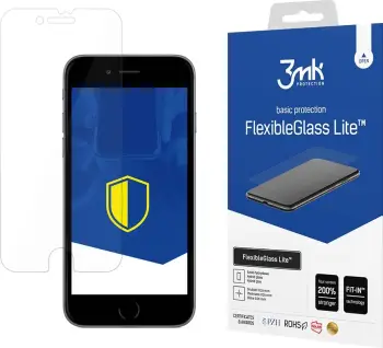 Xham hibrid mbrojtës për ekran, 3mk Protection FlexibleGlass Lite, për iPhone 7, Transparent