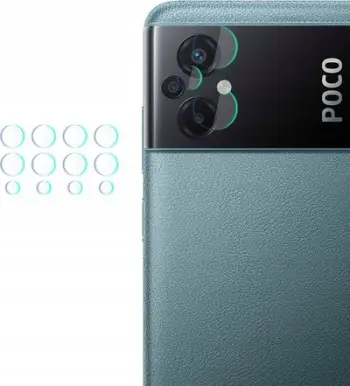 Mbrojtëse xhami për kamerë 3MK Lens Protect Xiaomi Poco M5, Hybrid Glass, set 4 copë, transparente