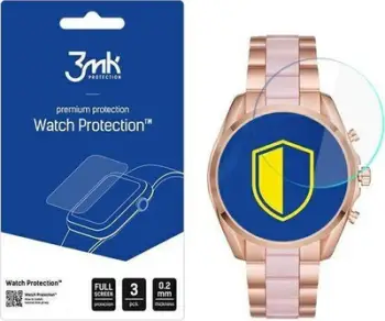 Mbrojtës ekrani 3MK FlexibleGlass, për Michael Kors MKT5090, xham hibrid, transparent