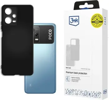 Mbështjellës telefoni 3MK Matt Case, për POCO X5 5G, TPU, i zi