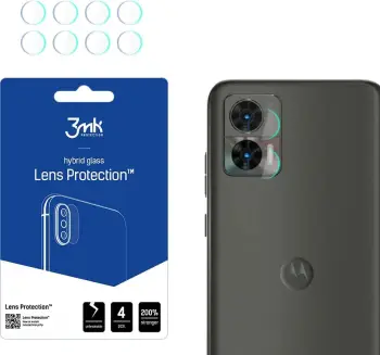 Mbrojtëse xhami për kamerë 3MK Lens Protect Motorola Edge 30 Neo, Hybrid Glass, paketim 4 copë, transparente