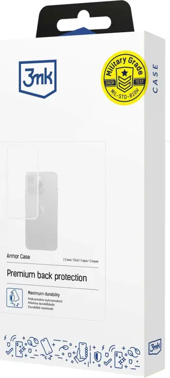 Mbështjellës 3mk Protection Armor Case për Samsung Galaxy A04s, Absorber175, standard ushtarak MIL-STD-810G, transparent