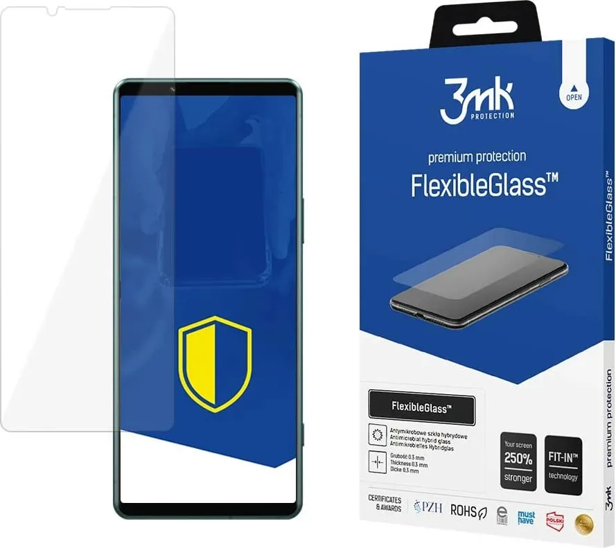 Mbrotës ekrani 3MK FlexibleGlass për Sony Xperia 5 IV, xham hibrid ultra i hollë, rezistent ndaj gërvishtjeve, transparent - 1