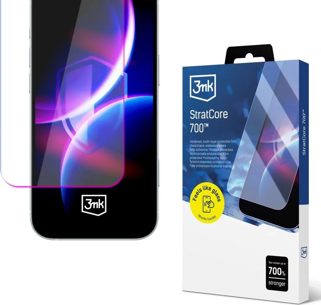 Folie mbrojtëse 3MK StratCore700 për Apple iPhone 17, multi-layer, transparente - 1