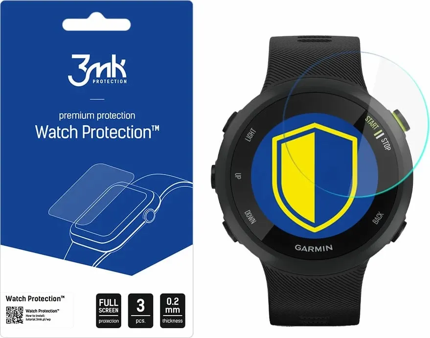 Qelq mbrojtës 3MK Watch, për Garmin Forerunner 45, 0.2mm, transparent - 1