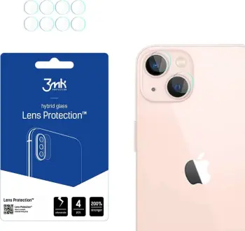 Mbrojtës kamere 3MK Protection, për iPhone 14 Plus, xham hibrid 7H, transparent
