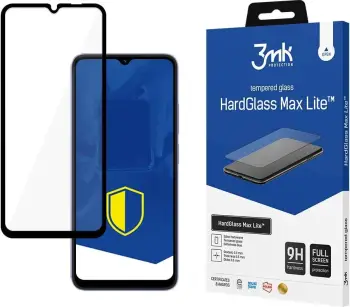 Xham mbrojtës 3MK HardGlass Max Lite për Xiaomi Redmi 12C, fullscreen, i zi