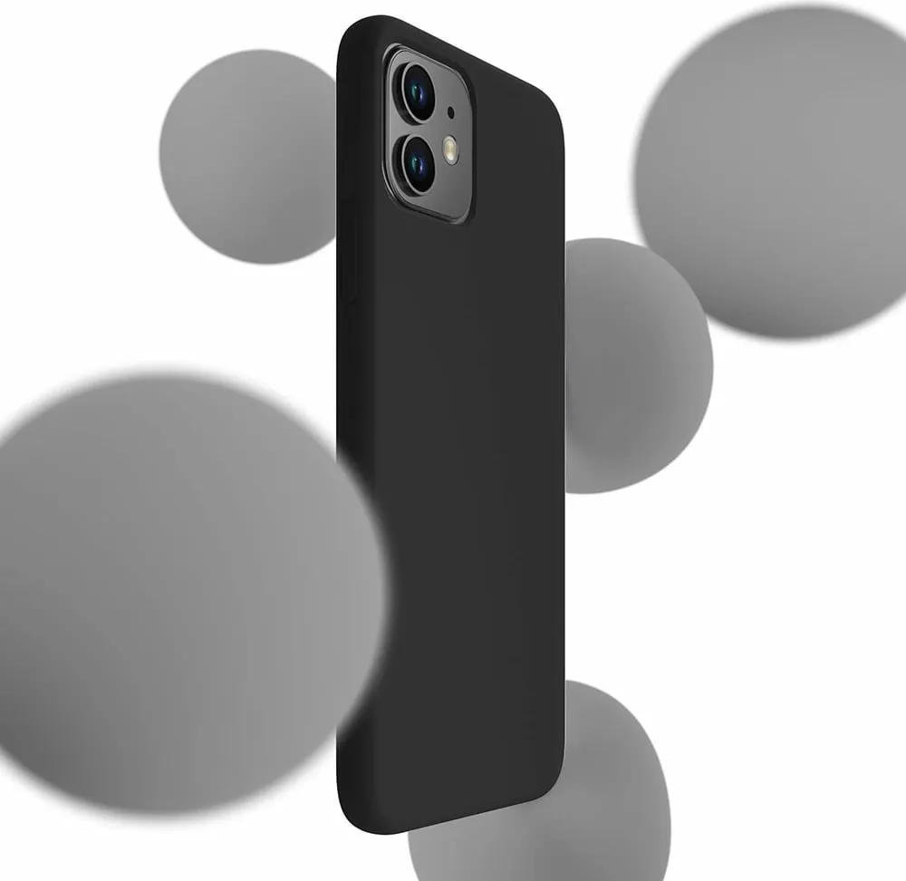 Mbështjellës silikon për iPhone 11 3mk Protection, i zi - 2
