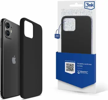 Maskë silikoni 3MK për Apple iPhone 11 Pro, mikrofibër e brendshme, transparente