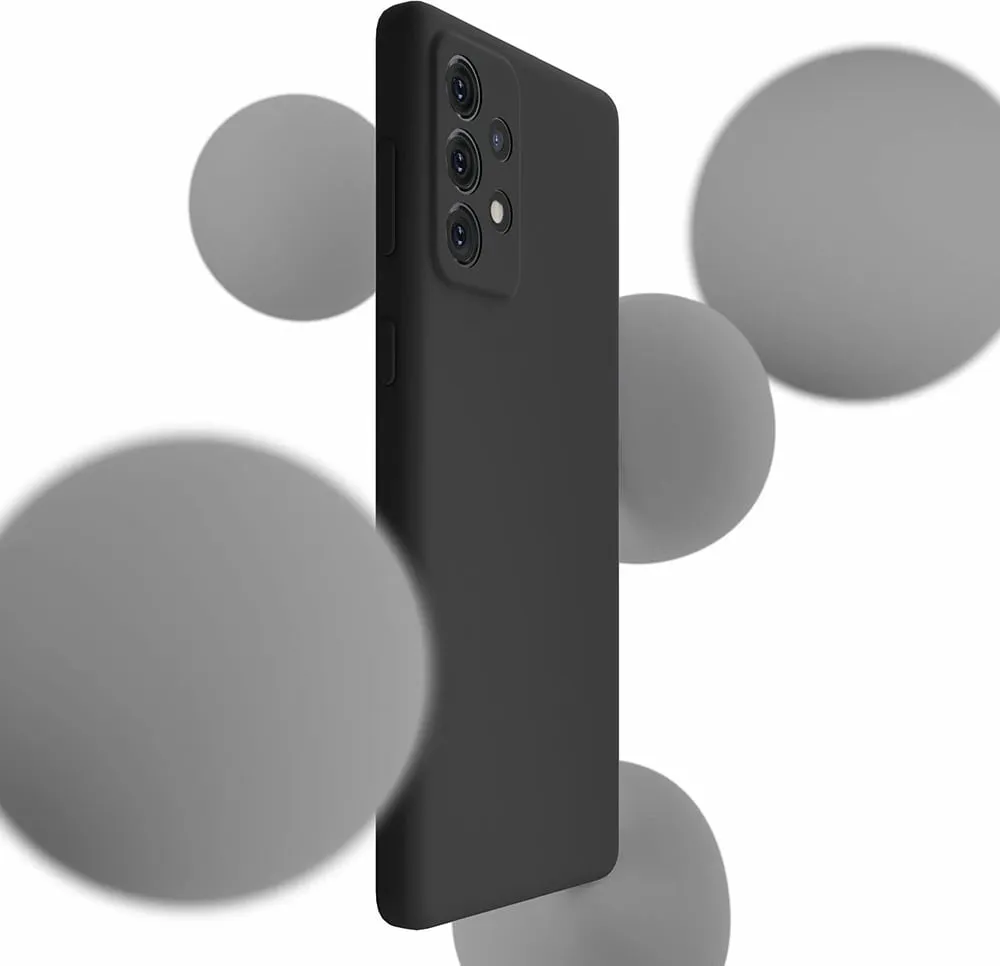 Mbulesë silikoni 3MK për Samsung Galaxy A33 5G, mikrofibër e brendshme, e zezë - 2