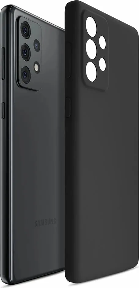 Mbulesë silikoni 3MK për Samsung Galaxy A33 5G, mikrofibër e brendshme, e zezë - 6