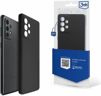 Mbulesë silikoni 3MK për Samsung Galaxy A33 5G, mikrofibër e brendshme, e zezë