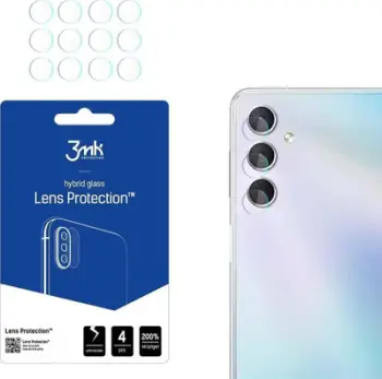 Mbrojtës lente 3MK Lens Protect për Samsung Galaxy M54 M546, xham hibrid 0.16mm, set 4 copë, transparent