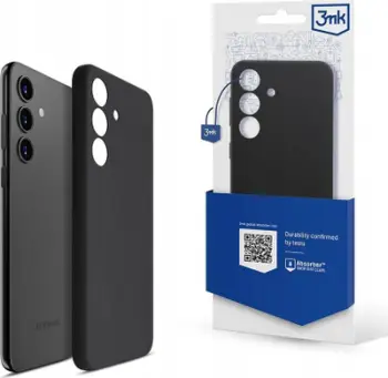 Mbulesë silikoni 3MK Silicone Case për Samsung Galaxy S24, mbrojtje e plotë, antirrëshqitëse, e zezë