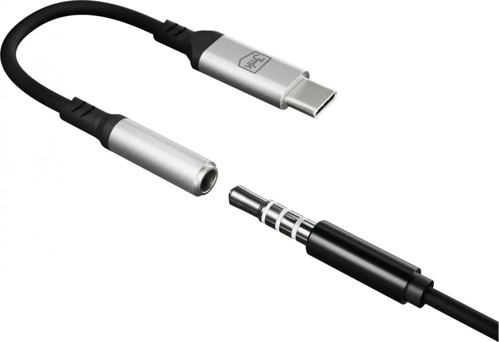 Adapter audio 3MK USB C në Jack 3.5mm, DAC, argjendtë - 6