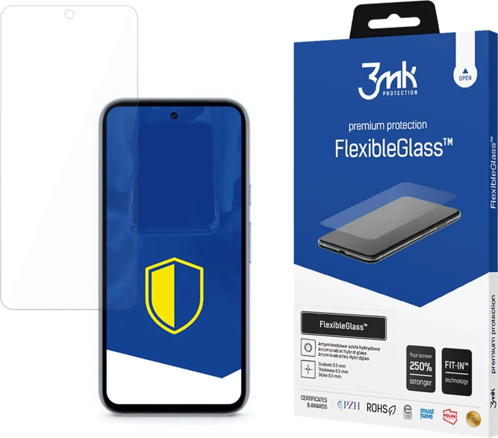 Mbështjellës xhami fleksibil 3MK Google Pixel 8A 5G, transparent - 1