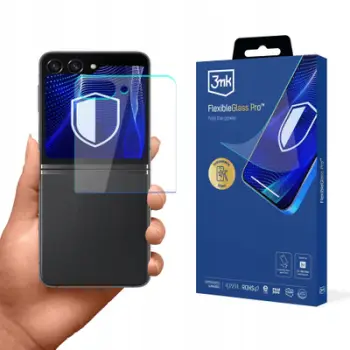 Xham mbrojtës 3MK FlexibleGlass Pro për Samsung Galaxy Z Flip 6, vetëngjitës, transparencë e lartë