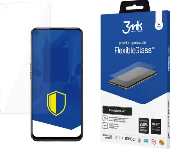 Mbrojtës ekrani 3MK FlexibleGlass për Oppo A74 5G, xham hibrid, 7H, transparent