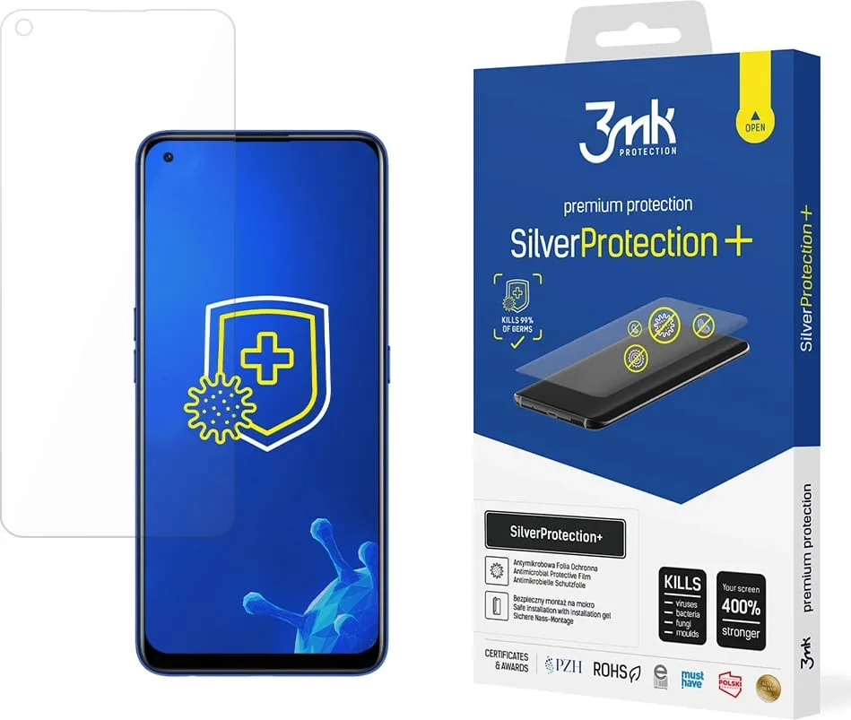 Xham mbrojtës për celular 3MK Anti-Microbial Silver Protect+ për Realme 7 Pro - 1