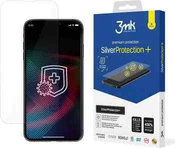 Foli mbrojtëse 3MK SilverProtection Plus, për iPhone 14 14 Pro, antimikrobike, transparente