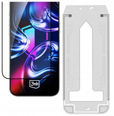 Stakll Protektiv 3MK HardGlass Max për iPhone 17 Pro, me aplikues, transparent - 2
