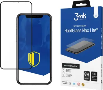 Mbrojtëse për ekran 3MK HG Max Lite, për iPhone XR, e zezë
