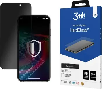 Xham i temperuar për privatësi 3mk HardGlass Max Privacy për iPhone 14 Pro Max, Zi