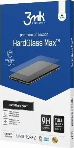 Qelq i temperuar 3MK HardGlass Max, për Samsung Galaxy Z Fold 3 5G, ekran i jashtëm, i zi