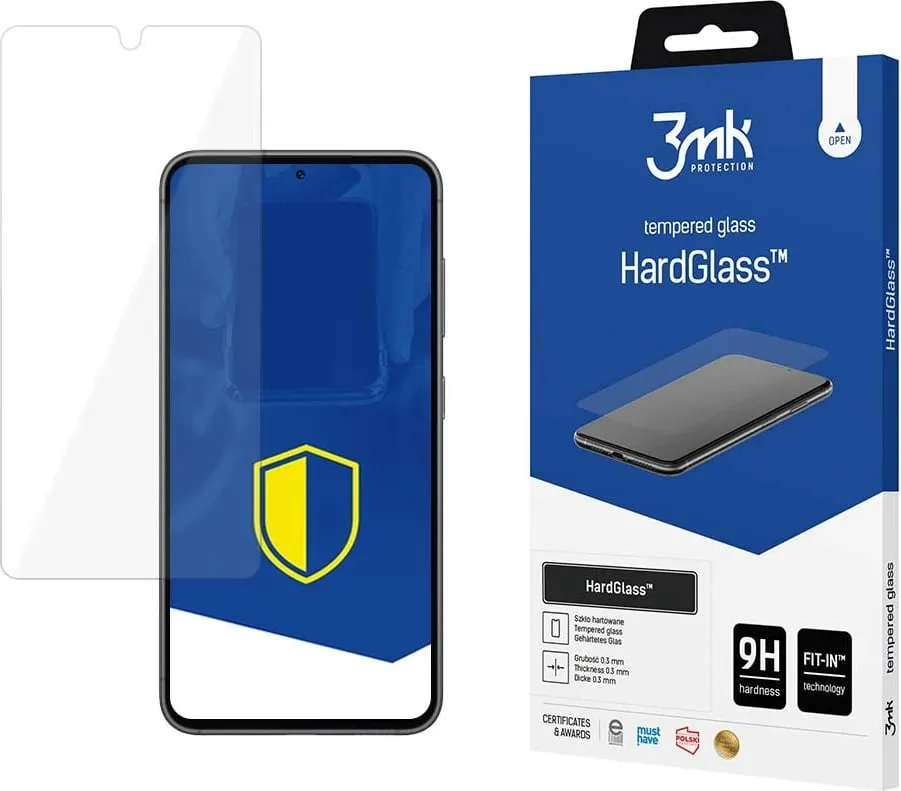 Xham mbrojtës 3MK HardGlass Samsung Galaxy S23, 0.3mm, 9H, i zi - 1
