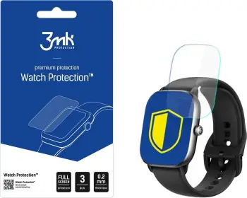 Folje mbrojtëse 3MK ARC Watch për Amazfit GTS 4 Mini, set 3 copë, transparente