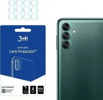 Qelq hibrid për kamerë 3MK Lens Protect Samsung Galaxy A04s, 4 copë, transparent