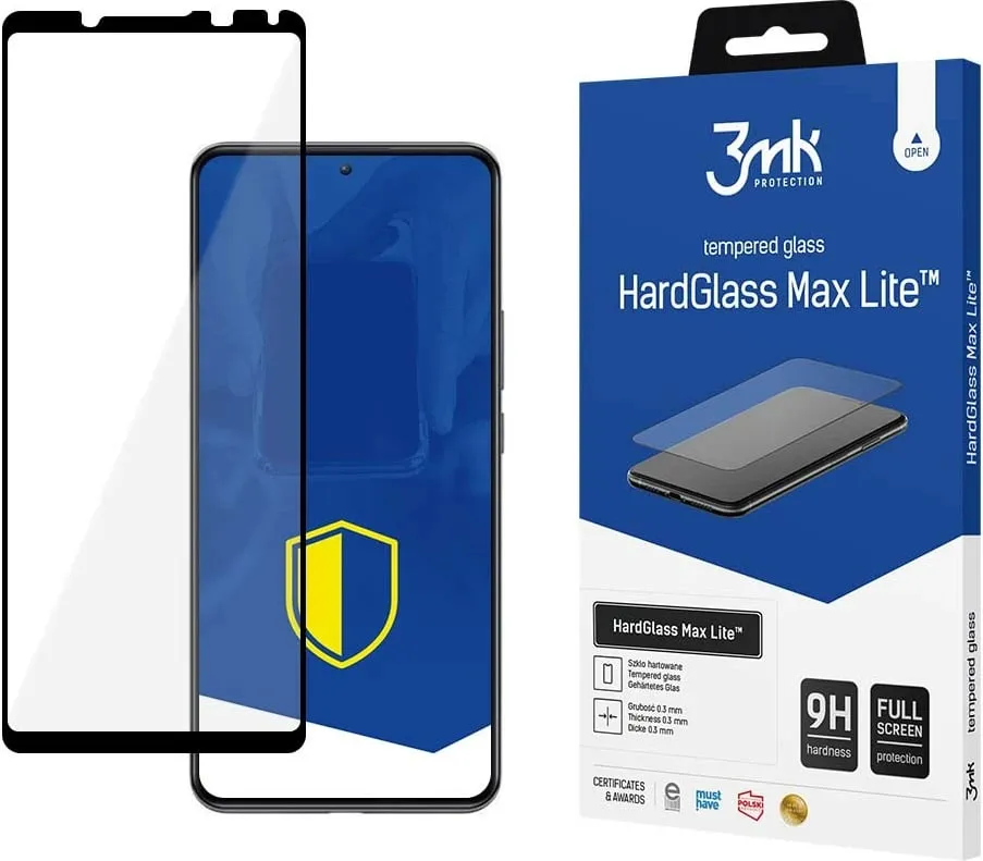 Xham mbrojtës 3mk HardGlass Max Lite për Sony Xperia 5 IV, i zi - 1