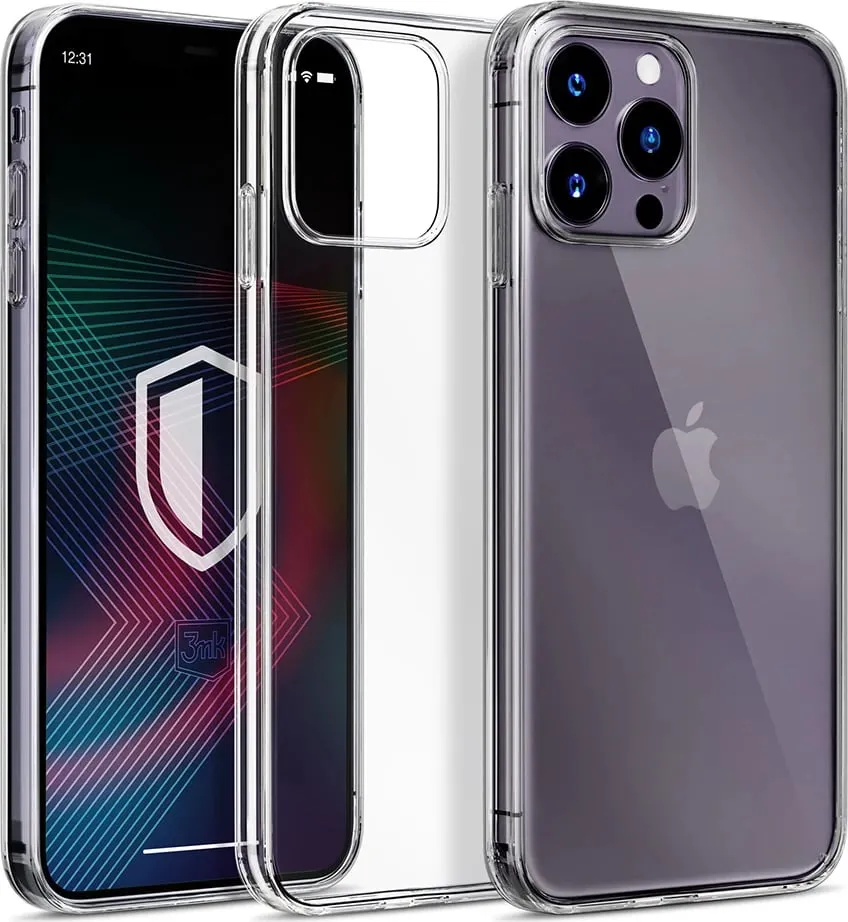 Mbështjellës silikon 3mk Clear Case për iPhone 14 Pro, Transparent - 2