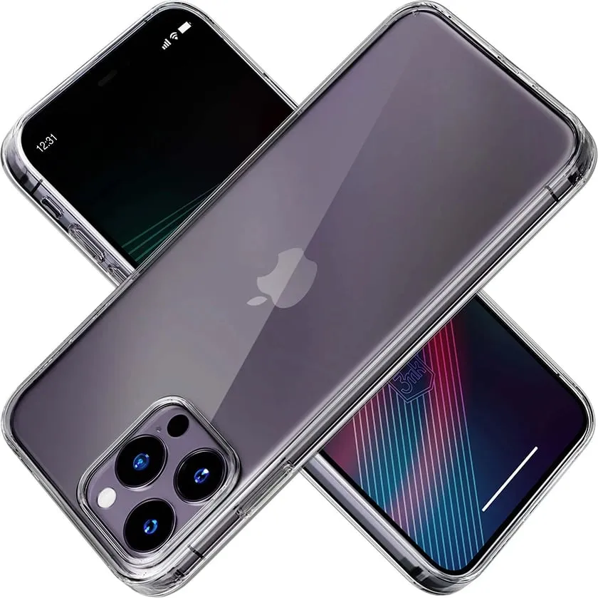 Mbështjellës silikon 3mk Clear Case për iPhone 14 Pro, Transparent - 7